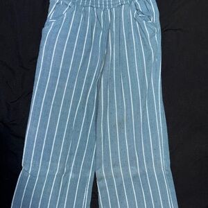 Billabong Blue Striped Kids Pants